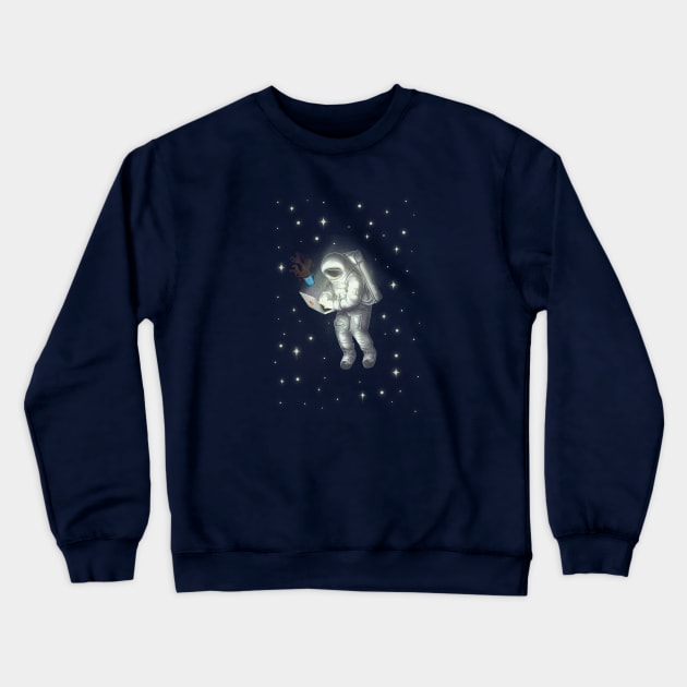 Freelance Cosmonaut Crewneck Sweatshirt by ArtDary